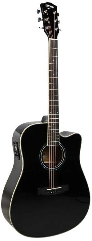 V-TONE VEAG1 CE BK - 4/4 electro-acoustic guitar, juodas