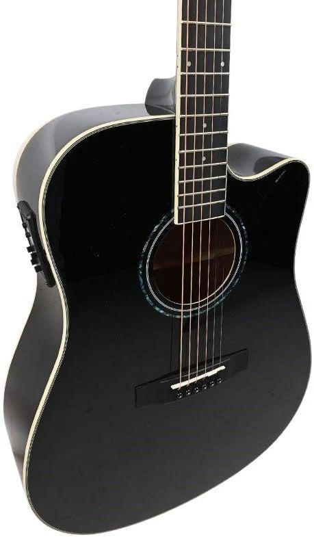 V-TONE VEAG1 CE BK - 4/4 electro-acoustic guitar, juodas