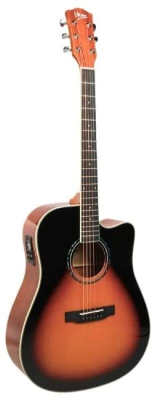 V-TONE VEAG1 CE VS - 4/4 elektroakustinė gitara, „Vintage sunburst“ spalvos
