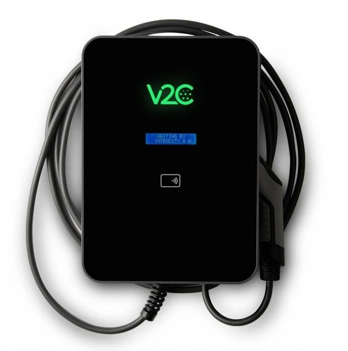 V2C Trydan krovimo stotelė 11 kW su ekranu, 3 fazių, Type 2 5m ilgio laidas, dinaminis balansavimas