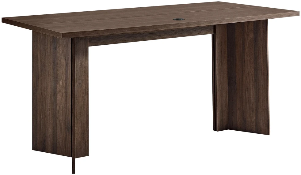 VEVOR modernus 160 cm vykdomasis stalas su kabelių anga