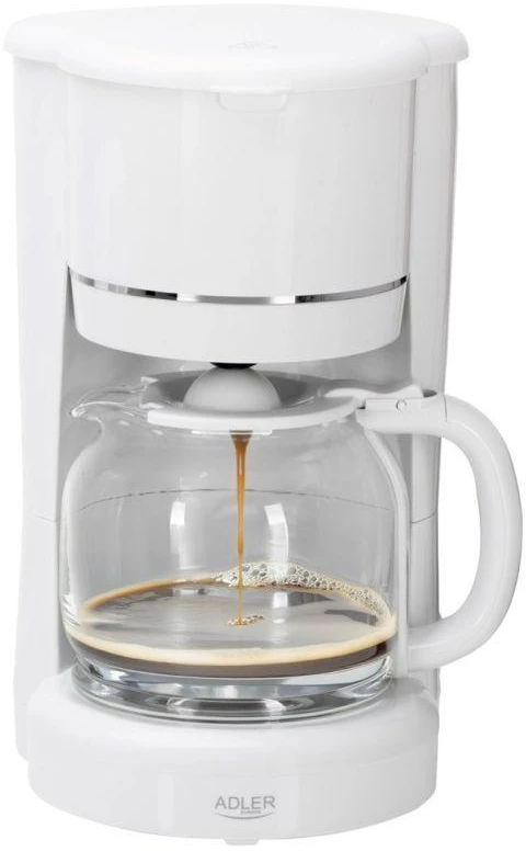 Kavamalė Adler AD 4383w Lašėjimo for ground kavos 1.5 L baltas