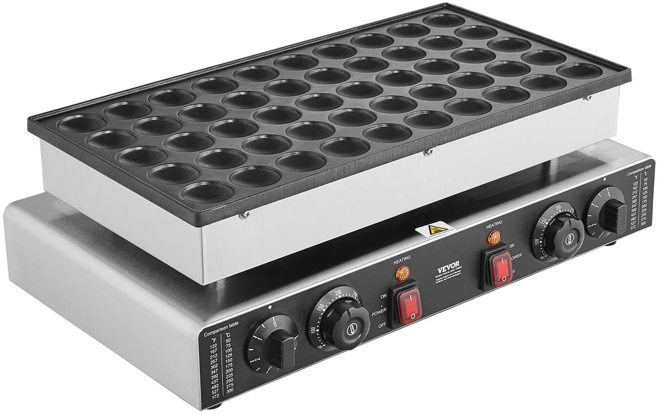 Vaflinė VEVOR komercinis olandiškų blynų kepėjas 1700W, 50vnt