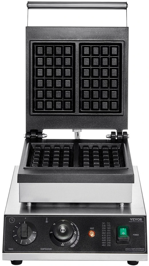 VEVOR 2 dalių profesionali vaflinė 2000W