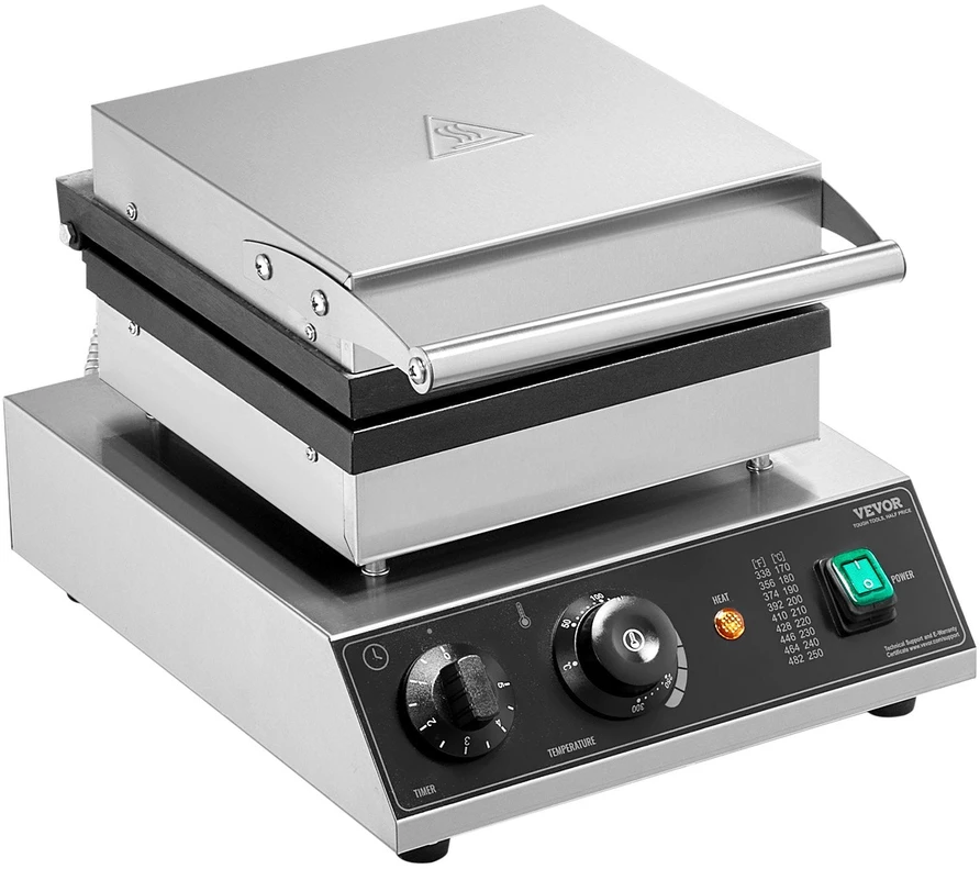 VEVOR 2 dalių profesionali vaflinė 2000W
