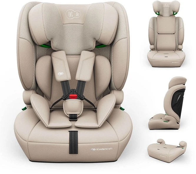 Vaikiška automobilinė kėdutė Kinderkraft Comfort Up 2 Plus, smėlio