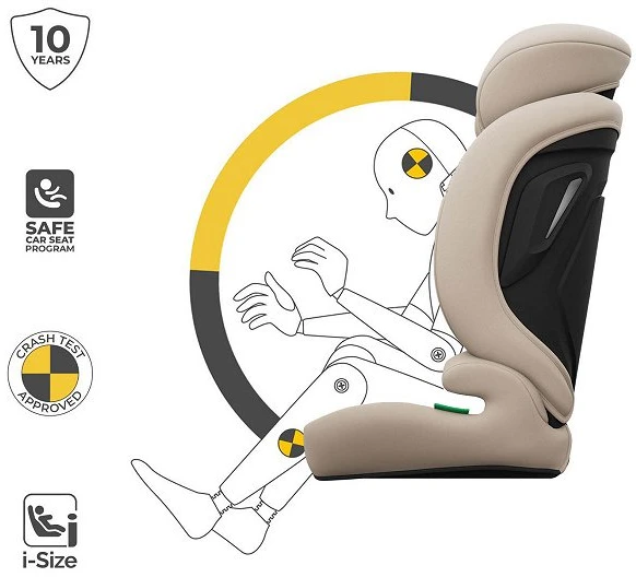 Vaikiška automobilinė kėdutė Kinderkraft Comfort Up 2 Plus, smėlio