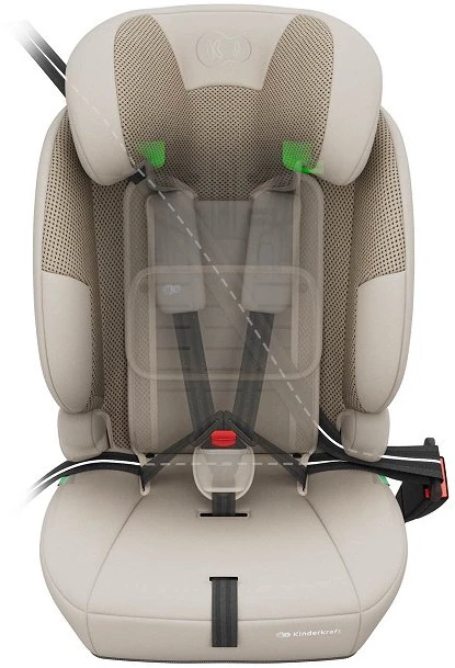 Vaikiška automobilinė kėdutė Kinderkraft Comfort Up 2 Plus, smėlio