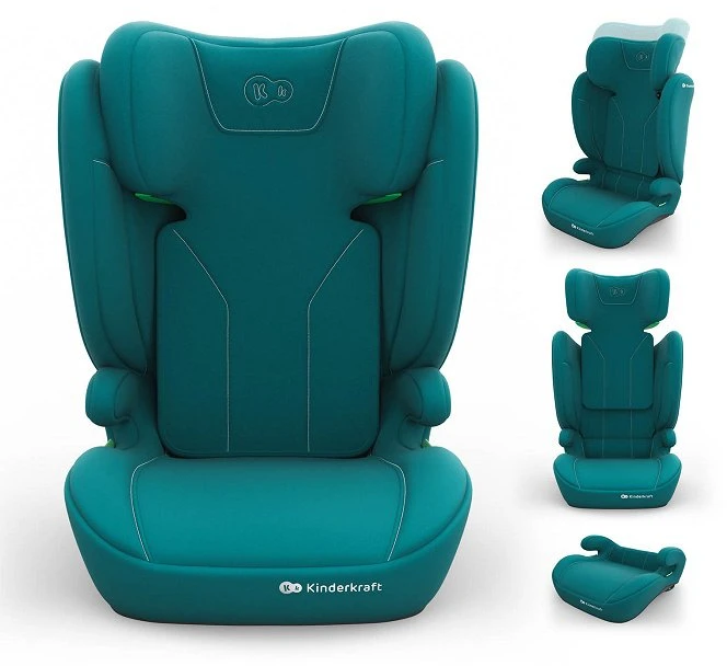 Vaikiška automobilinė kėdutė Kinderkraft I-Spark 2 Plus, žalia