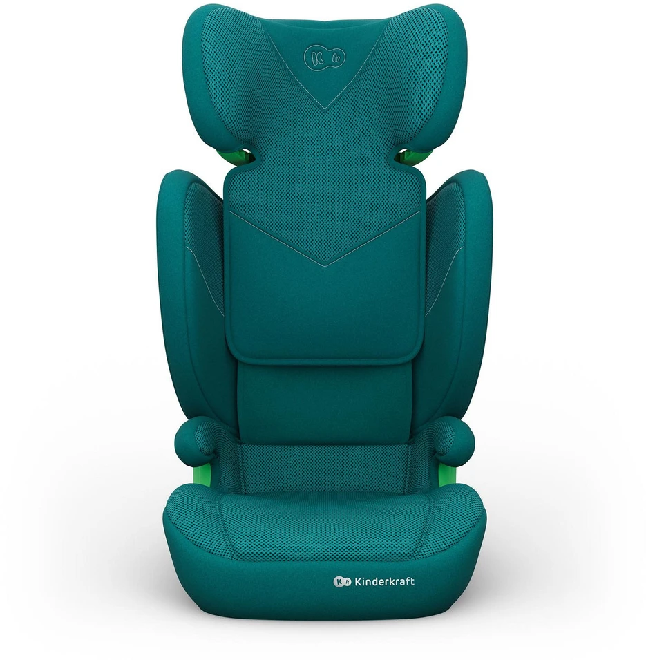 Vaikiška automobilinė kėdutė Kinderkraft Junior Fix 2 Plus, žalia