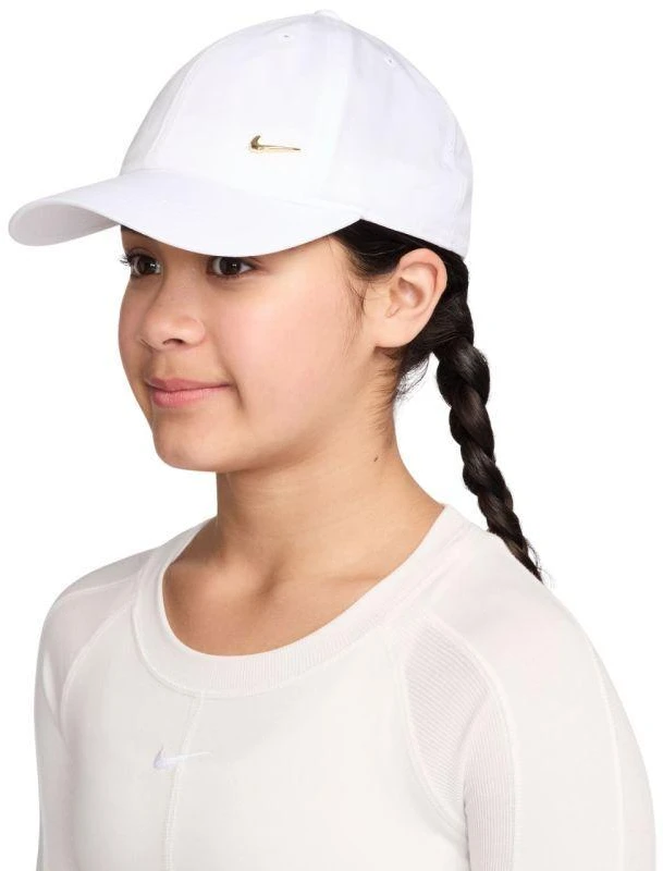 Kepurė Vaikiška beisbolo kepuraitė Nike Dri-Fit Club, balta FB5064 101