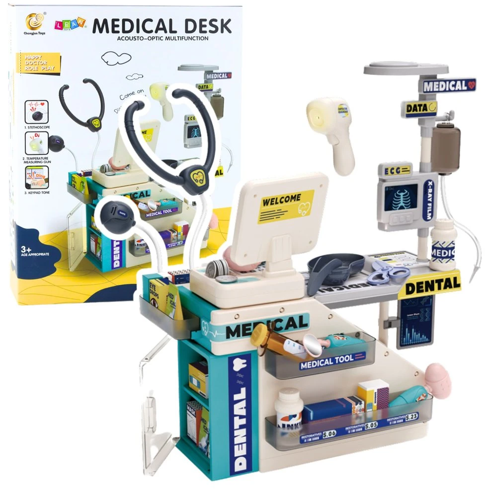 Lean Toys Medicinos žaidimų stalas su garso ir šviesos efektais