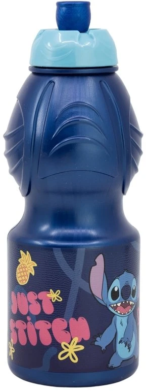 Sportinis buteliukas vaikams STOR 75032 400 ml Stitch Palms (mėlynas)
