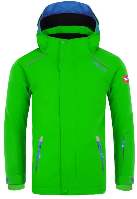 Vaikiška pašiltinta žieminė striukė Trollkids Holmenkollen Pro, žalia
