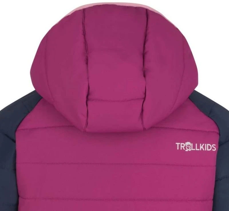 Vaikiška slidinėjimo striukė Trollkids Hafjell, rožinė