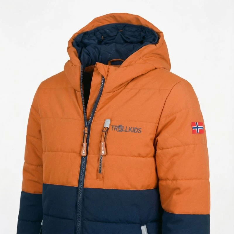 Vaikiška slidinėjimo striukė Trollkids Hemsedal XT, oranžinė