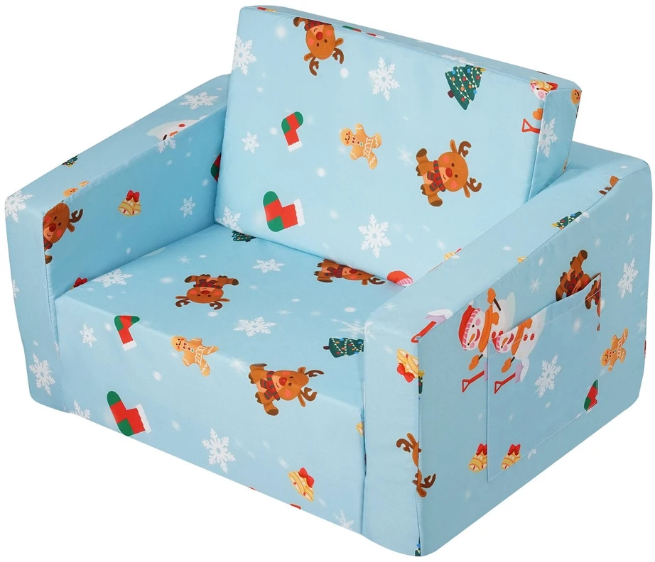 VEVOR Sulankstoma vaikiška sofa-lova 2-in-1