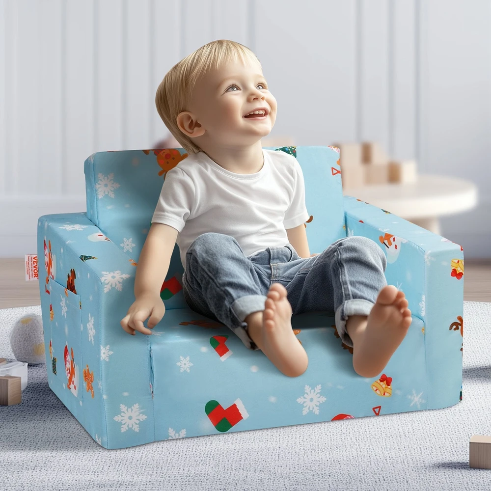 VEVOR Sulankstoma vaikiška sofa-lova 2-in-1
