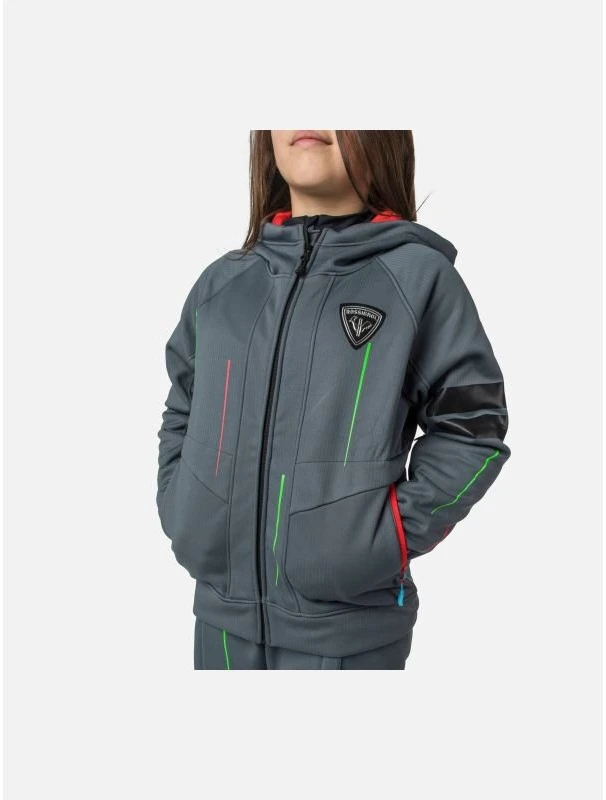 Vaikiška softshell striukė Rossignol Racing, juoda