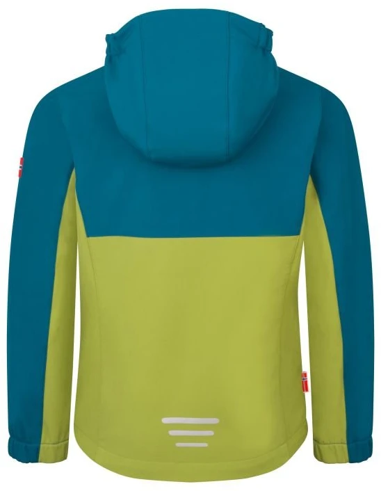 Vaikiška softshell striukė Trollkids Kristiansand, žalia