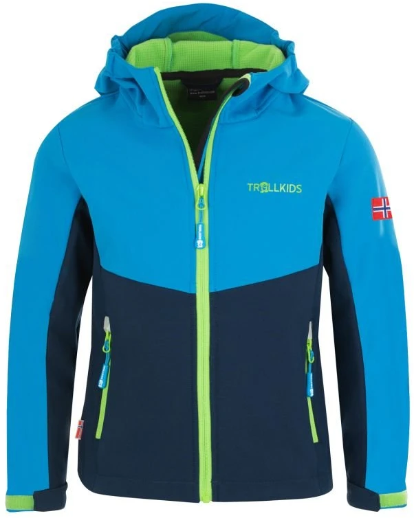 Vaikiška softshell striukė Trollkids Kristiansand, mėlyna ir tamsiai mėlyna
