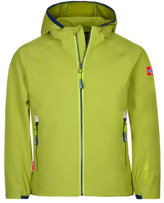 Vaikiška softshell striukė žygiams Trollkids Kvalvika