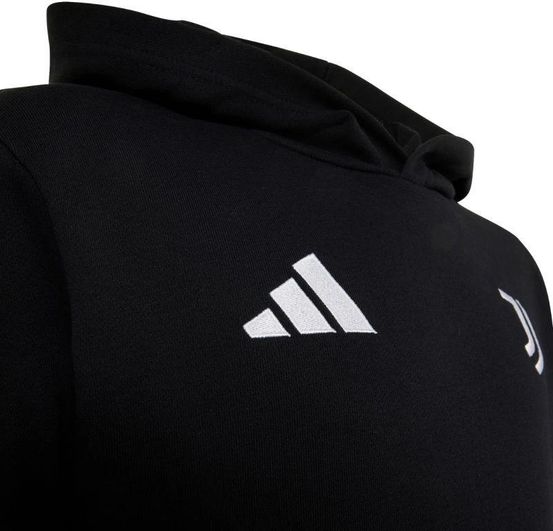 Vaikiškas „adidas“ „Juventus“ futbolo klubo džemperis su gobtuvu, juodas, KF9867