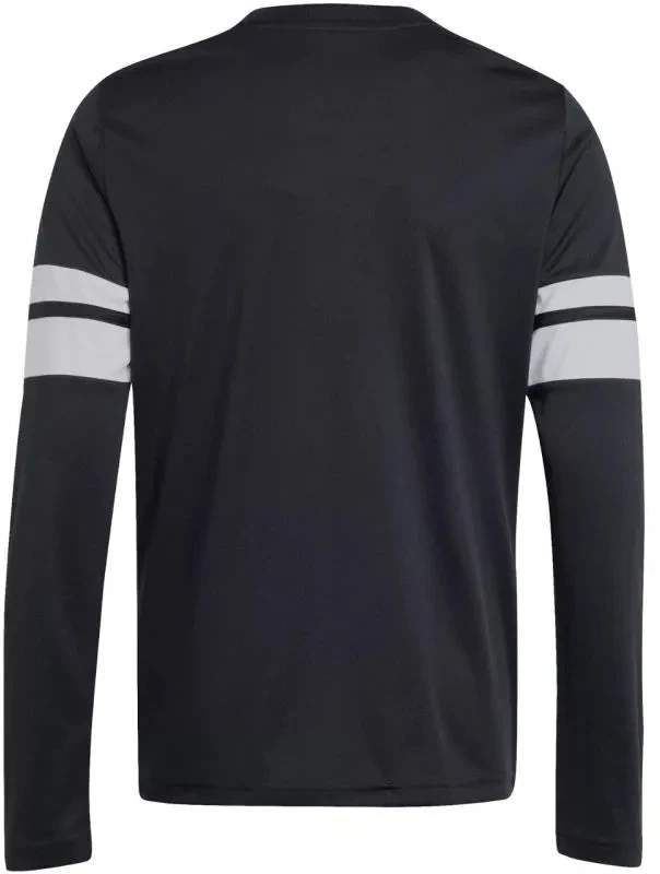Vaikiškas adidas Squadra 25 džersis ilgomis rankovėmis, juodos ir baltos spalvos JJ0047