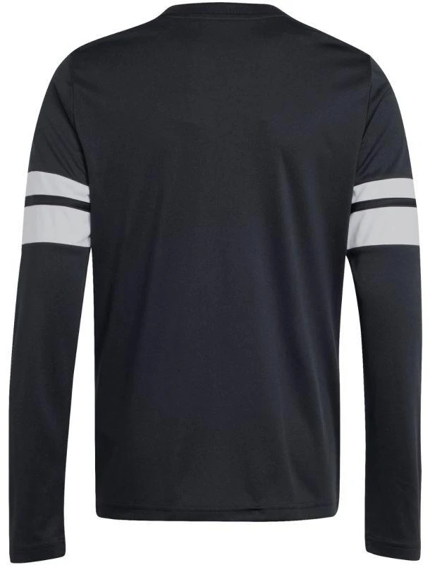 Vaikiškas adidas Squadra 25 džersis ilgomis rankovėmis, juodos ir baltos spalvos JJ0047