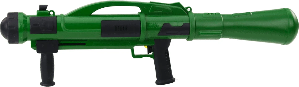 Vaikiškas bazukos tipo vandens šautuvas su pompa, 73 cm, 1 100 ml, žalias