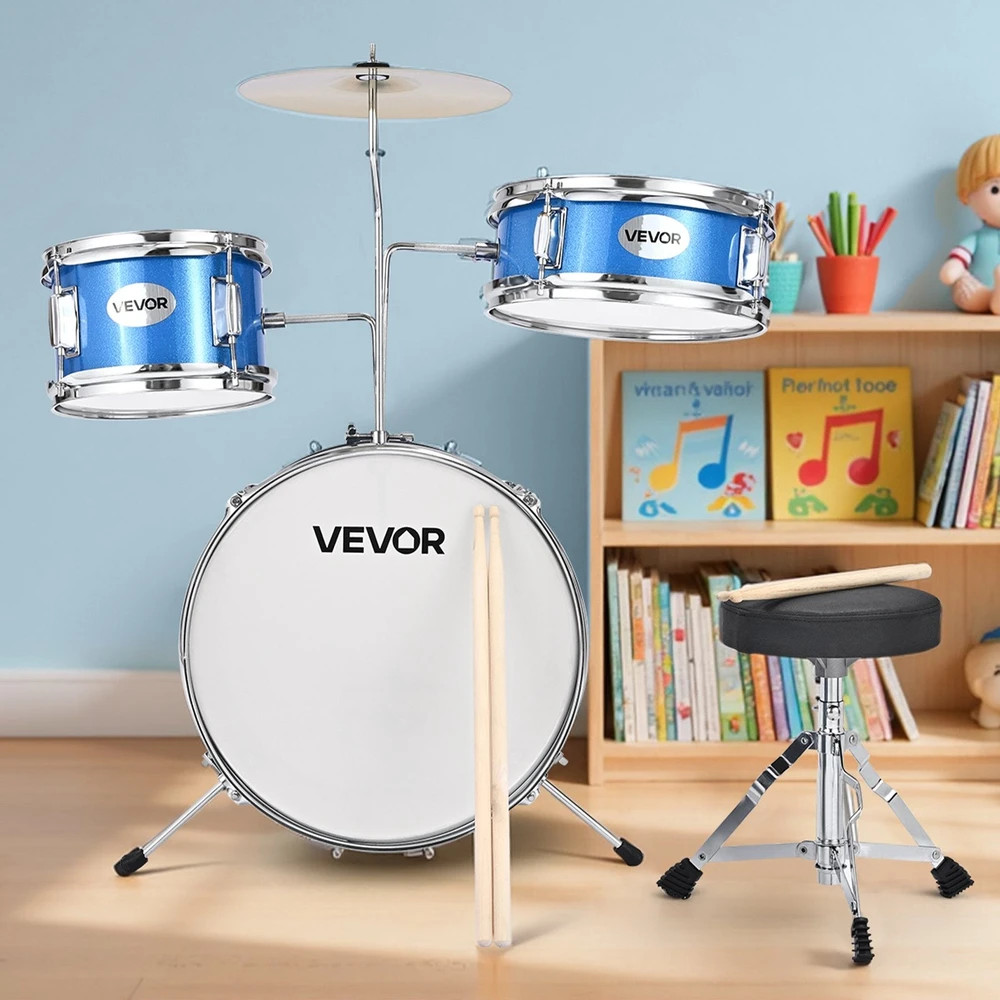VEVOR Vaikų 3 dalių būgnų rinkinys su 36 cm būgnu