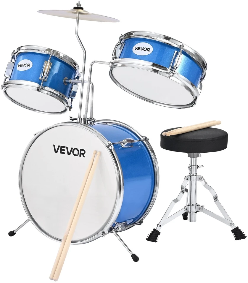 VEVOR Vaikų 3 dalių būgnų rinkinys su 36 cm būgnu