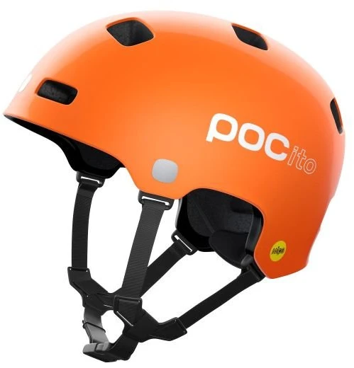 Vaikiškas dviračio šalmas POC POCito Crane MIPS, oranžinis