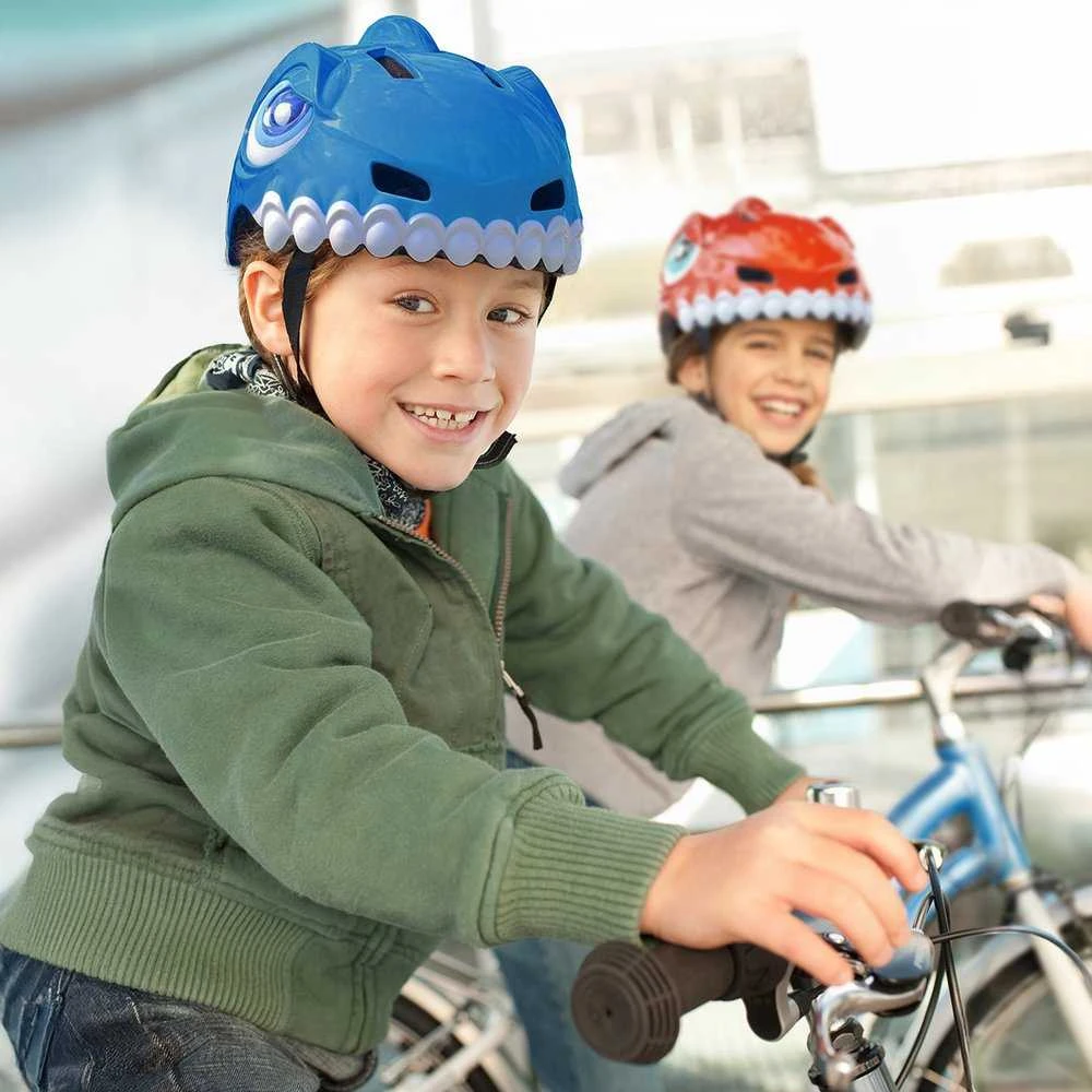 Wozinsky Children's Bike Helmet Dinosaur Pattern S - Mėlyna