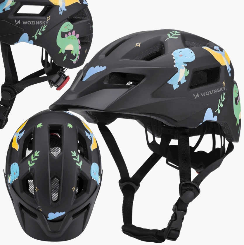Sauso tipo MTB šalmas Wozinsky su reguliuojamais dirželiais 48–52 cm – pėda