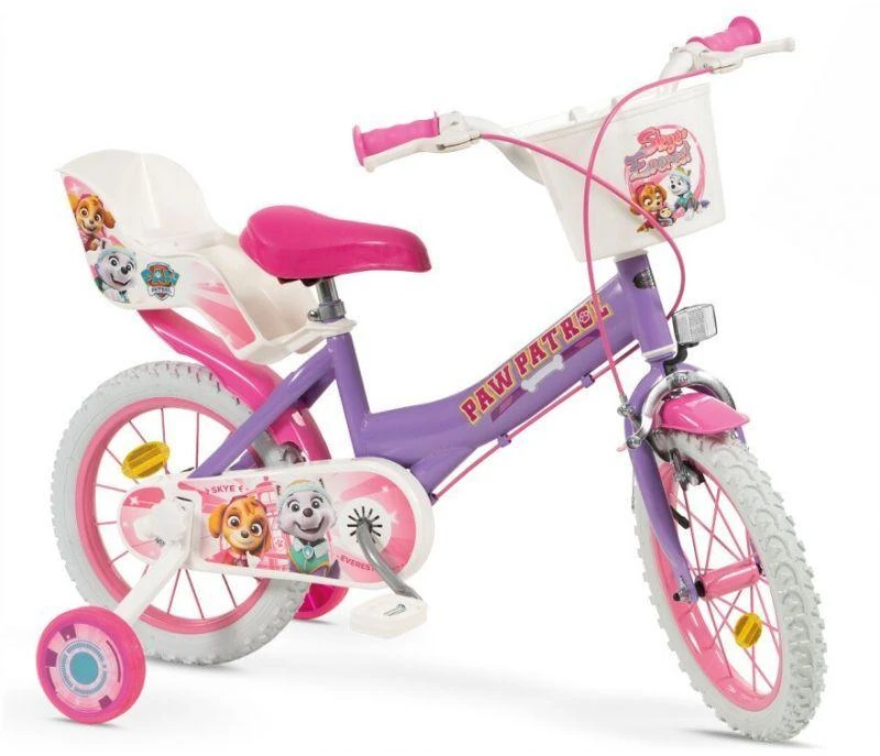 Children's Bike 14" Paw Patrol Violetinė 1480 Girl TOIMSA