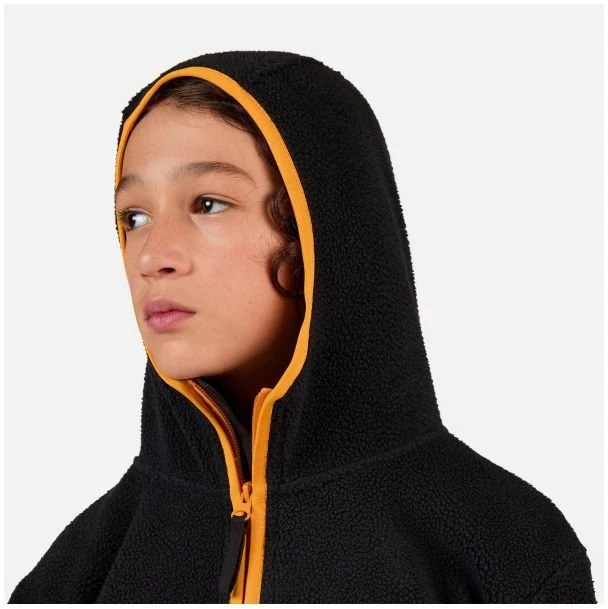 Vaikiškas džemperis Rossignol Alltrack Anorak Fleece, juodas