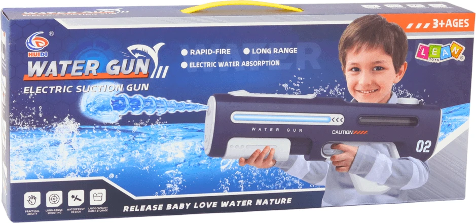 Lean Toys Elektrinis vandens pistoletas pilkas