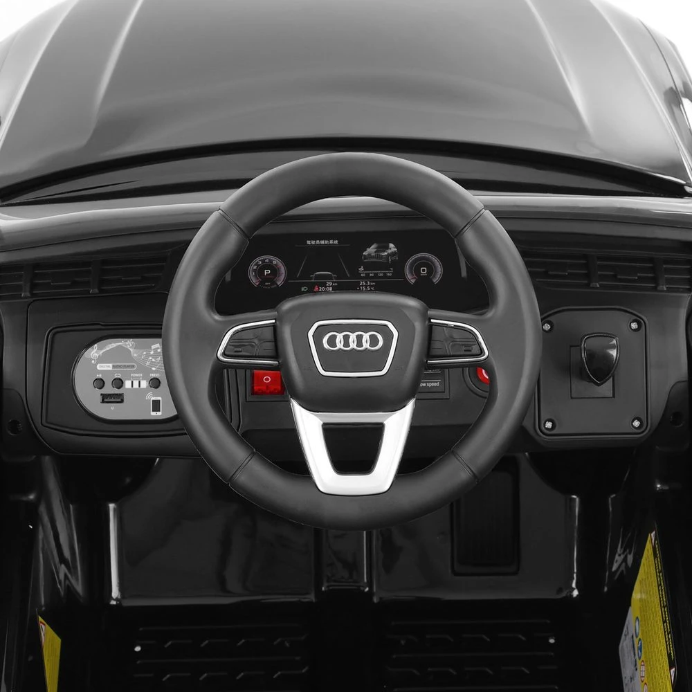 Vaikiškas elektromobilis Audi Q7, juodas