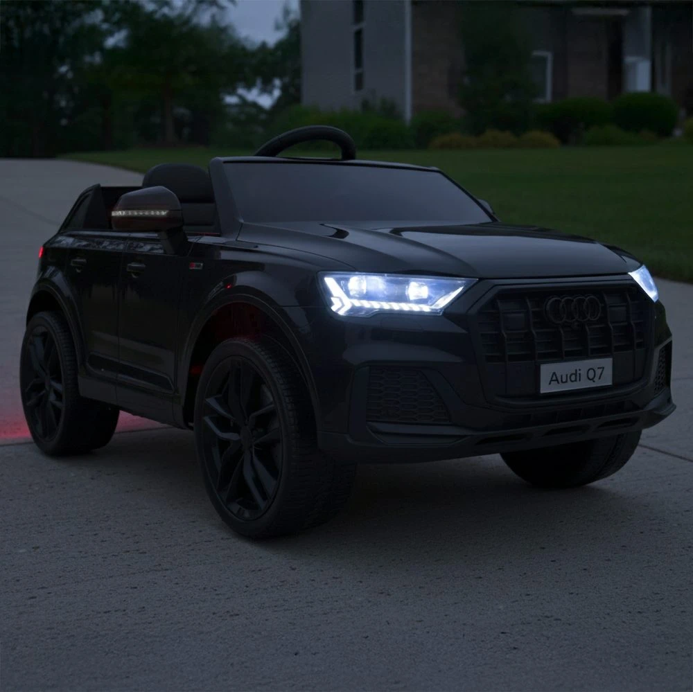 Vaikiškas elektromobilis Audi Q7, juodas