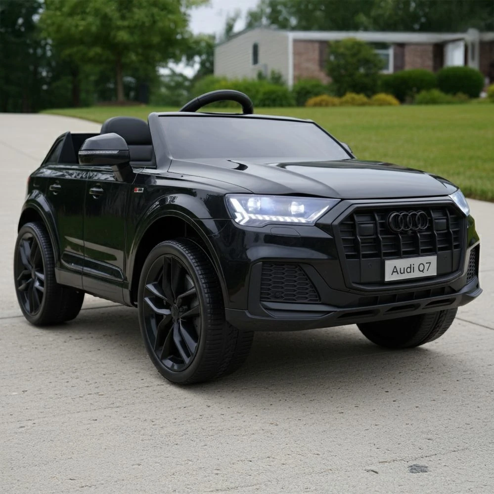 Vaikiškas elektromobilis Audi Q7, juodas