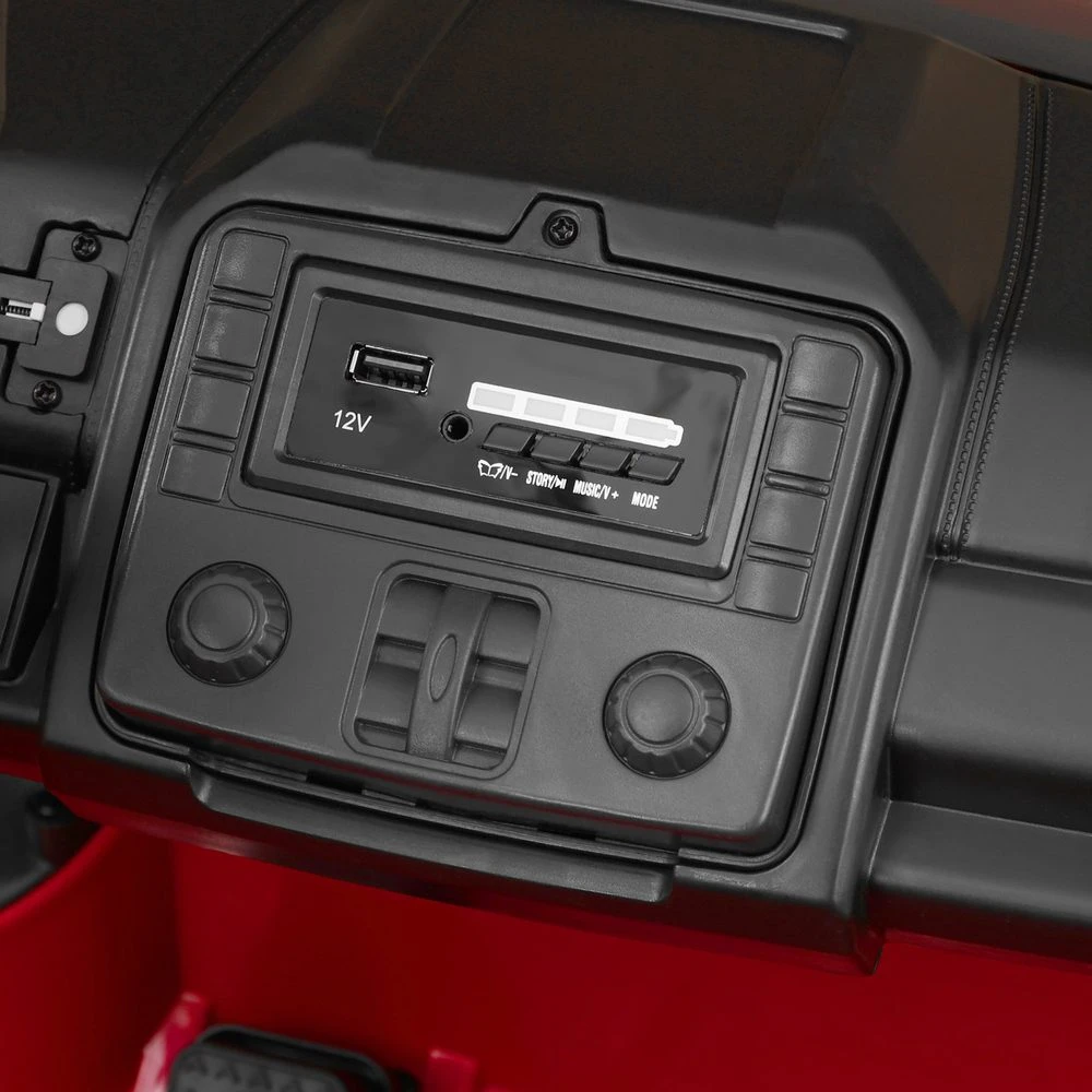 Vaikiškas elektromobilis Ford F450, raudonas
