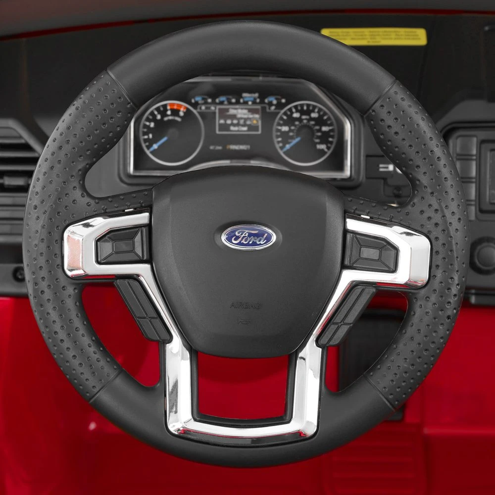 Vaikiškas elektromobilis Ford F450, raudonas