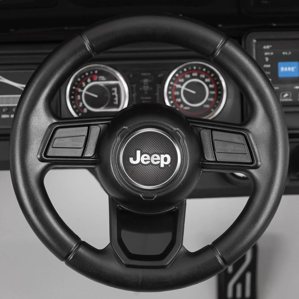 Vaikiškas elektromobilis Jeep Wrangler Rubicon, Baltas