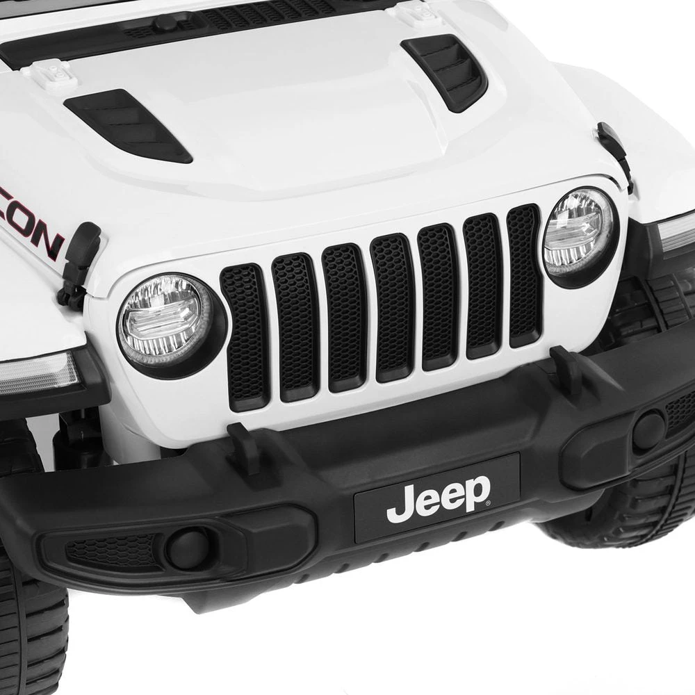 Vaikiškas elektromobilis Jeep Wrangler Rubicon, Baltas