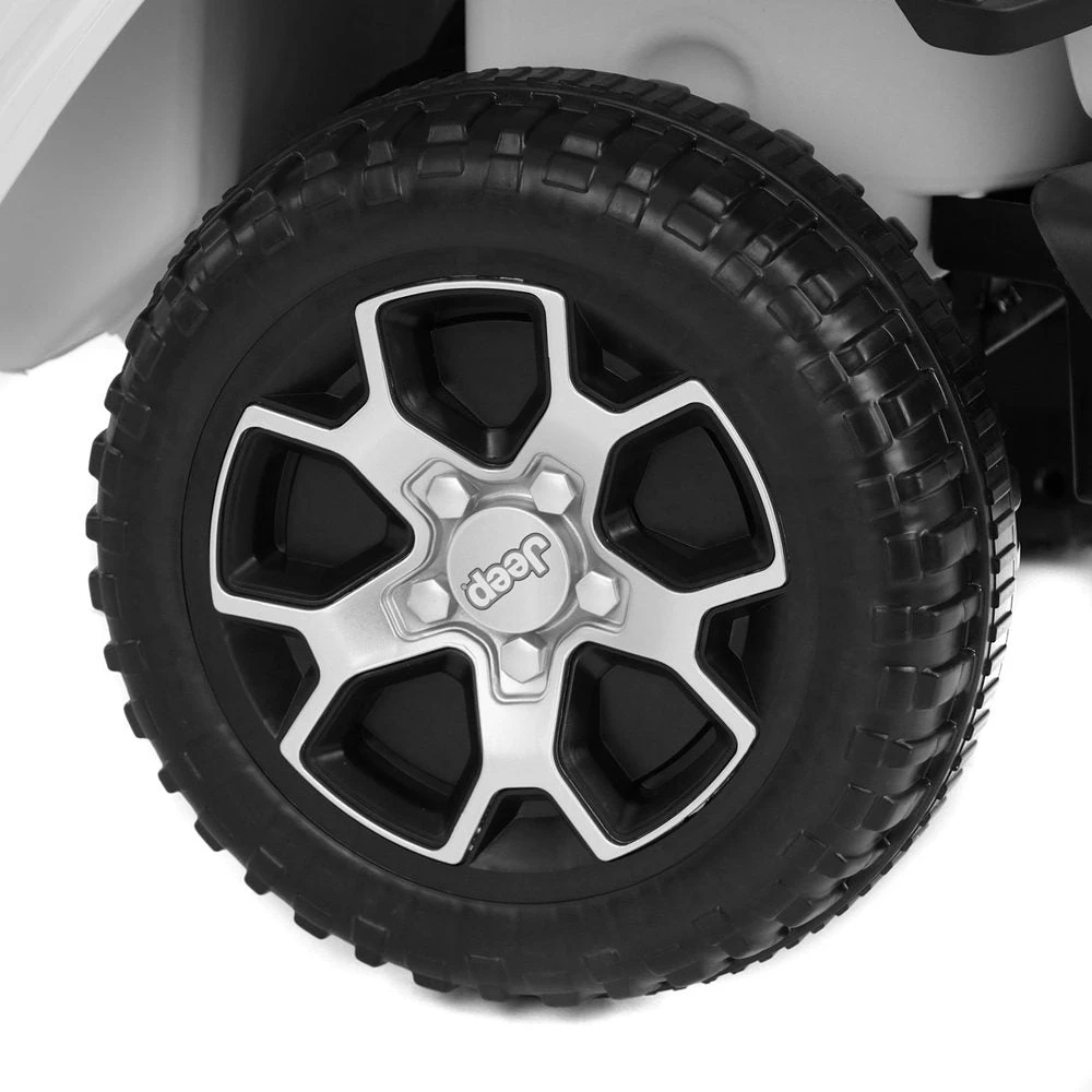Vaikiškas elektromobilis Jeep Wrangler Rubicon, Baltas