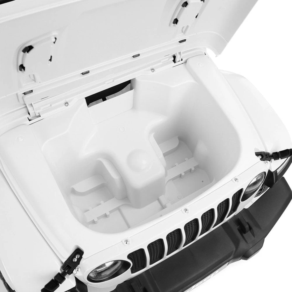 Vaikiškas elektromobilis Jeep Wrangler Rubicon, Baltas