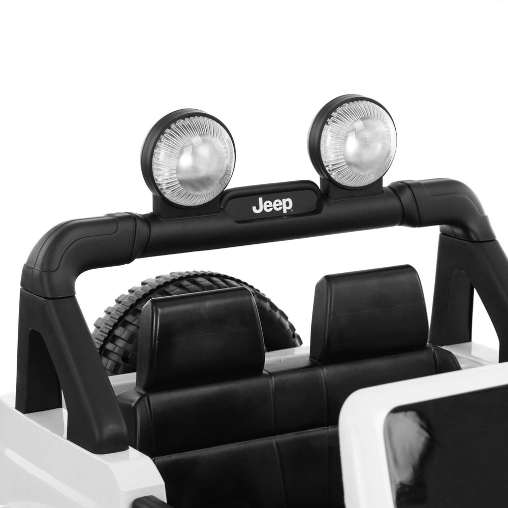 Vaikiškas elektromobilis Jeep Wrangler Rubicon, Baltas