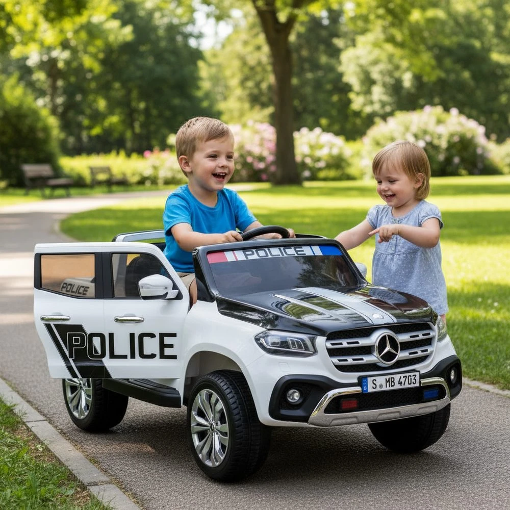 Vaikiškas elektromobilis Mercedes Benz XMX606 Police, 4x35W