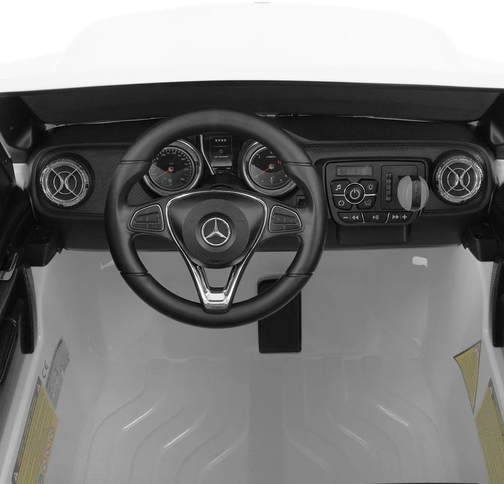 Vaikiškas elektromobilis Mercedes-Benz XMX606, baltas